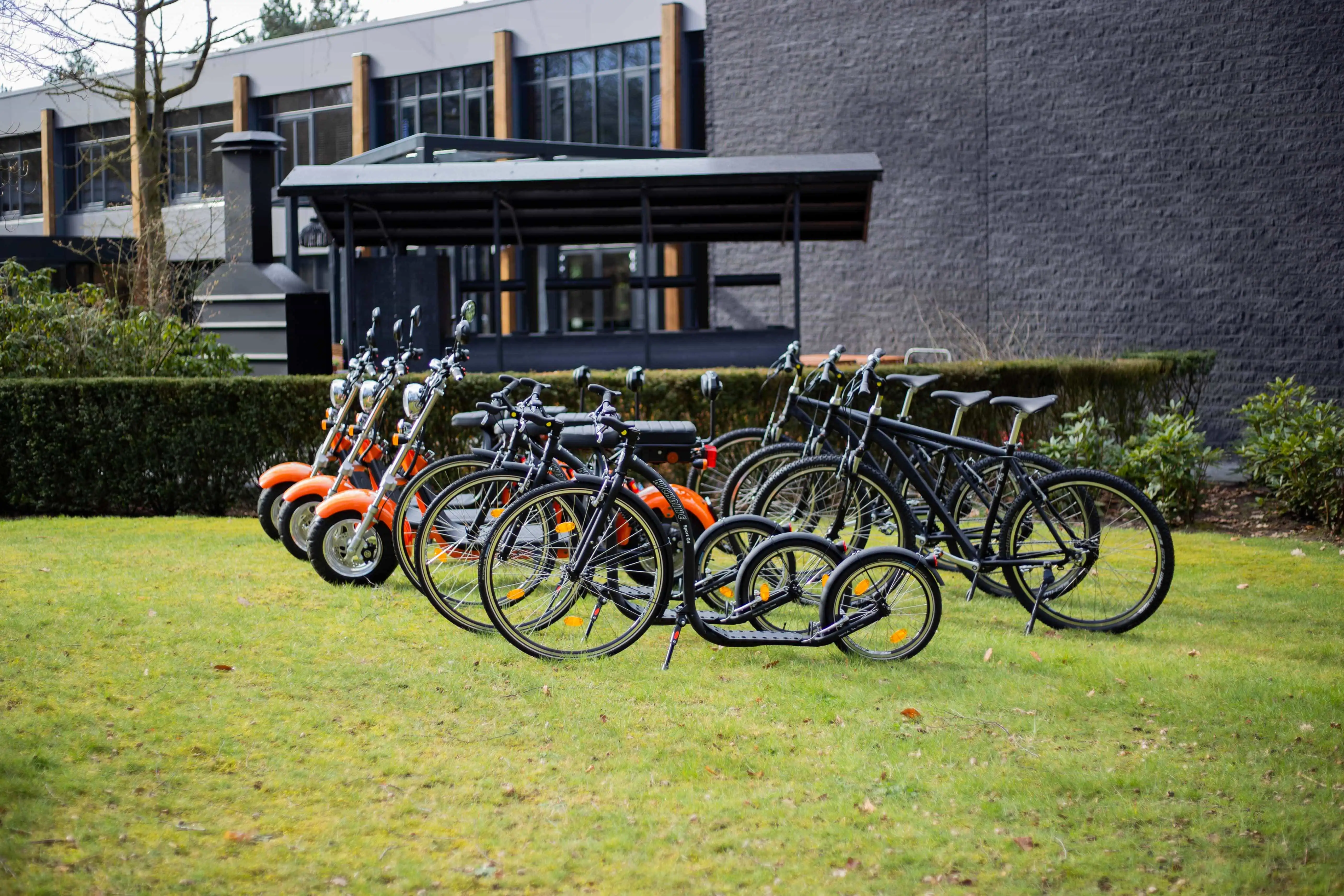 Fietsen en steppen bij de Werelt